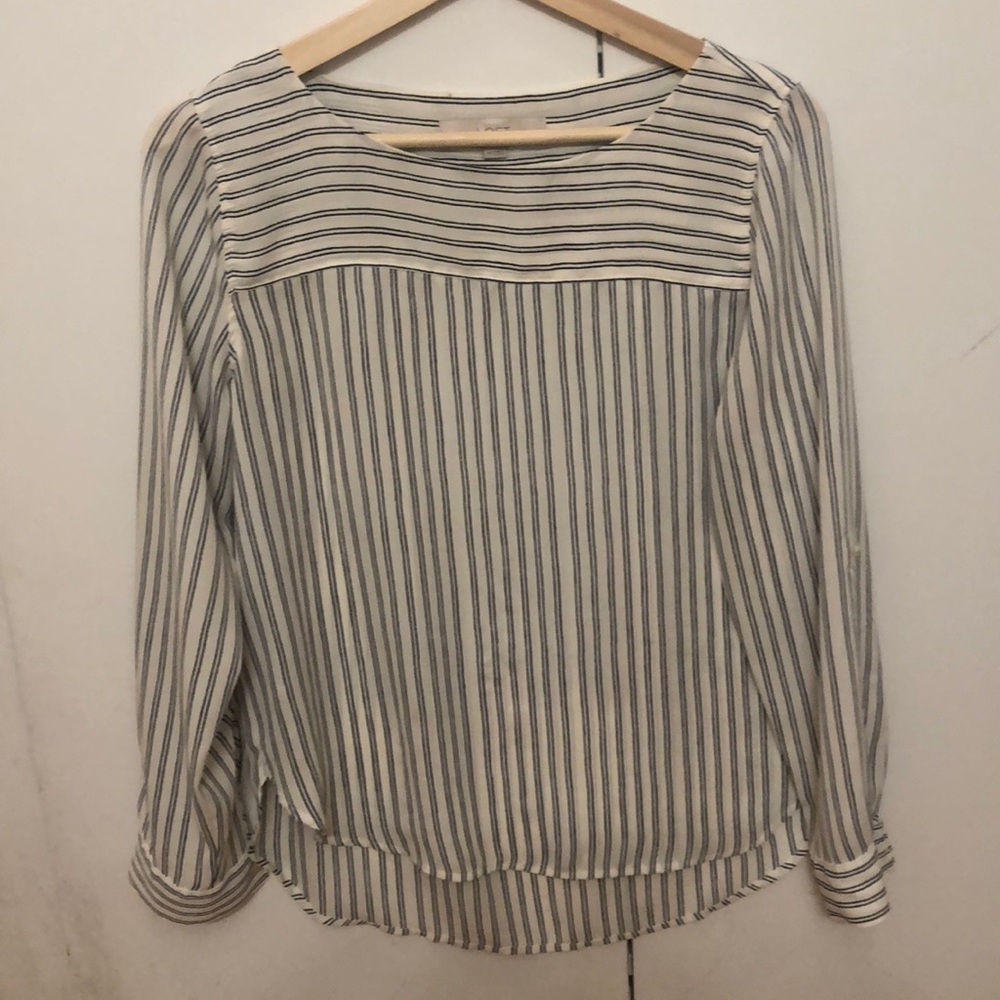 Loft stripped blouse